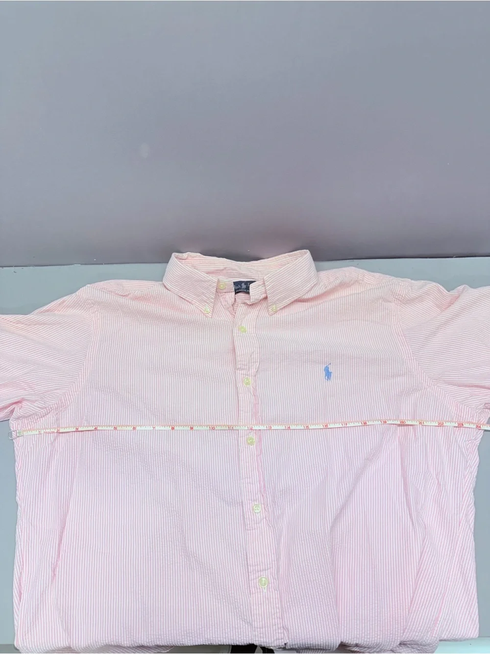 Polo by Ralph Lauren Light Pink Seersucker Button-Down Shirt
